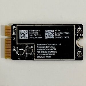AirPort Wifi Bluetooth Card for Apple Macbook Air 13" 2013 to 2017 BMC94360CS2